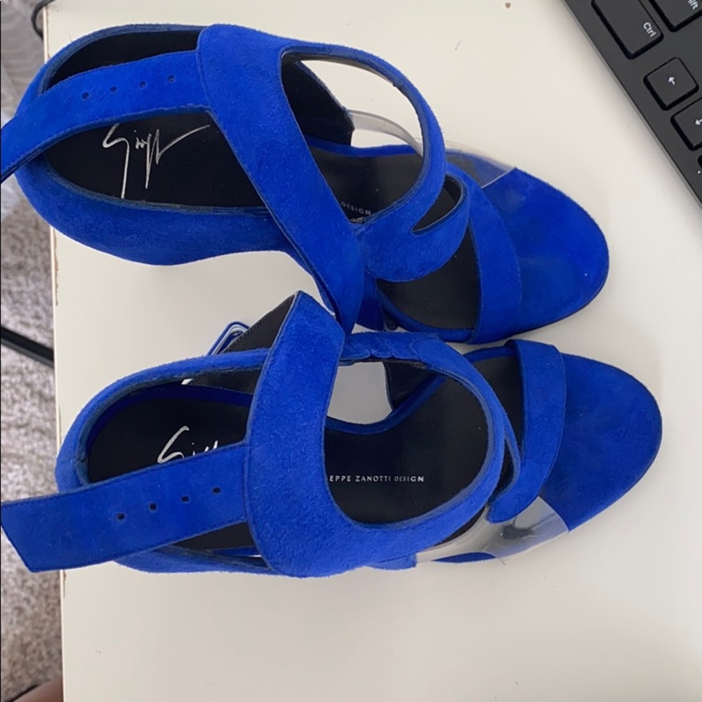 Blue celebrity heels Zanoti